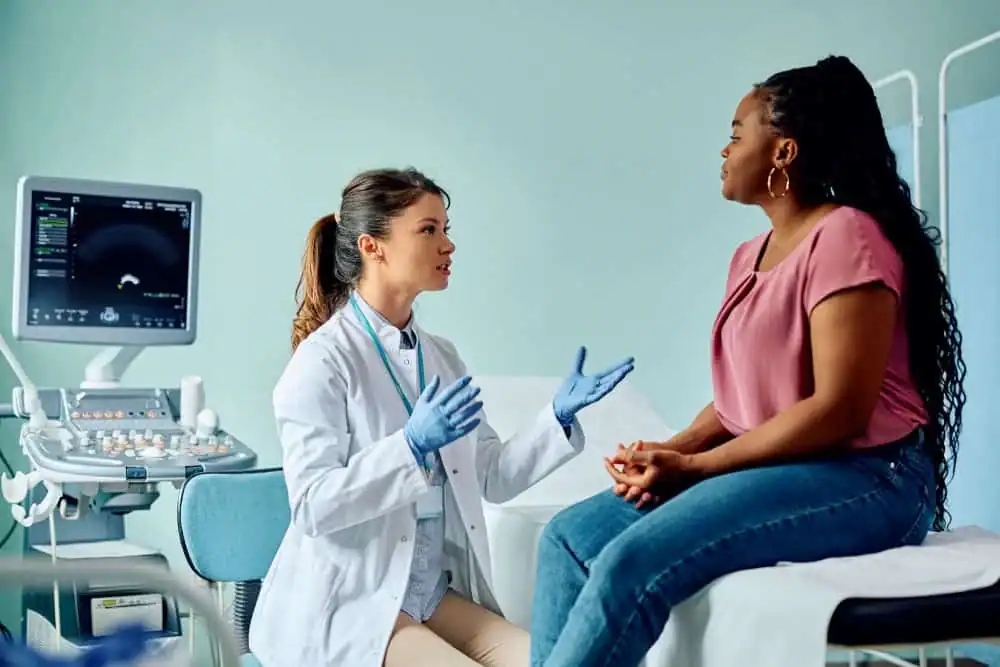 Woman have consultation about vaginal laxity Bicester